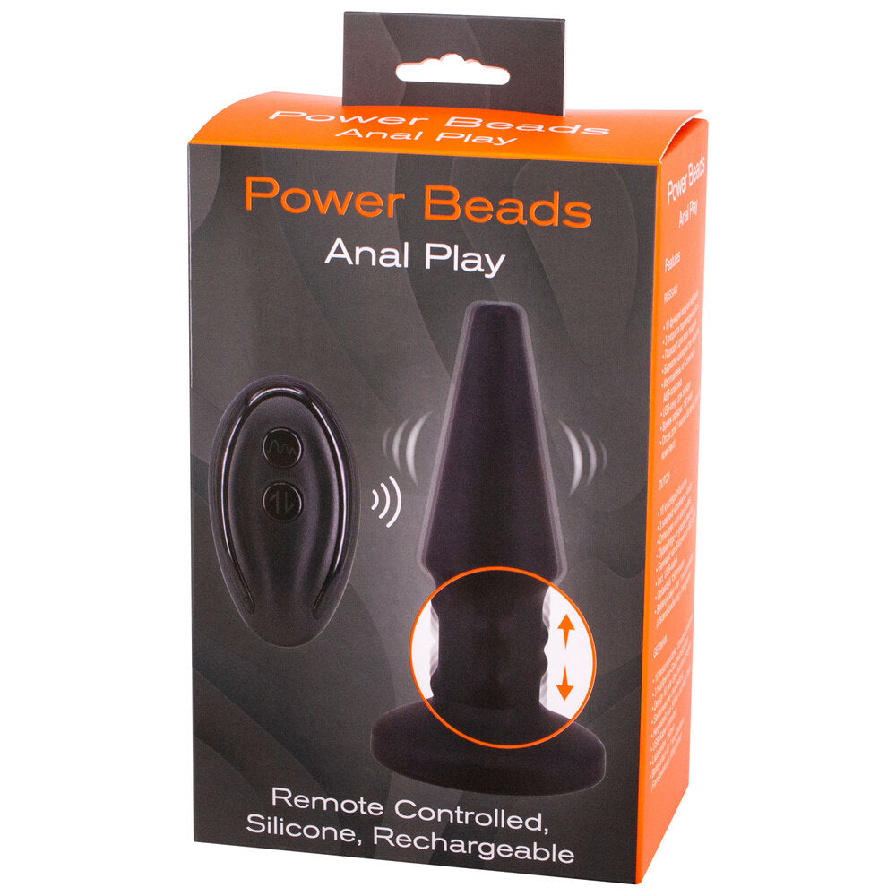 Vibrators, Sex Toy Kits and Sex Toys at Cloud9Adults - Power Beads Anal Play Rimming And Vibrating Butt Plug - Buy Sex Toys Online