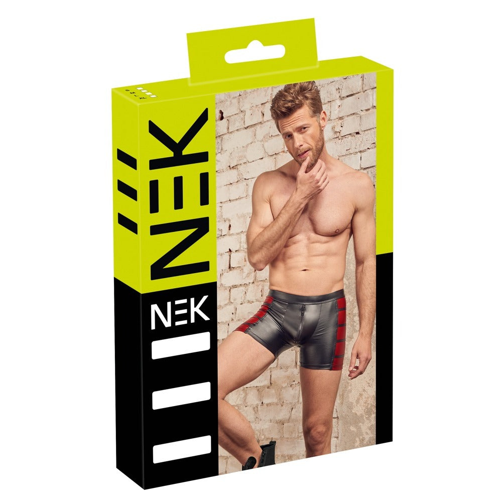 Vibrators, Sex Toy Kits and Sex Toys at Cloud9Adults - NEK Matte Look Pants In Black and Red - Buy Sex Toys Online