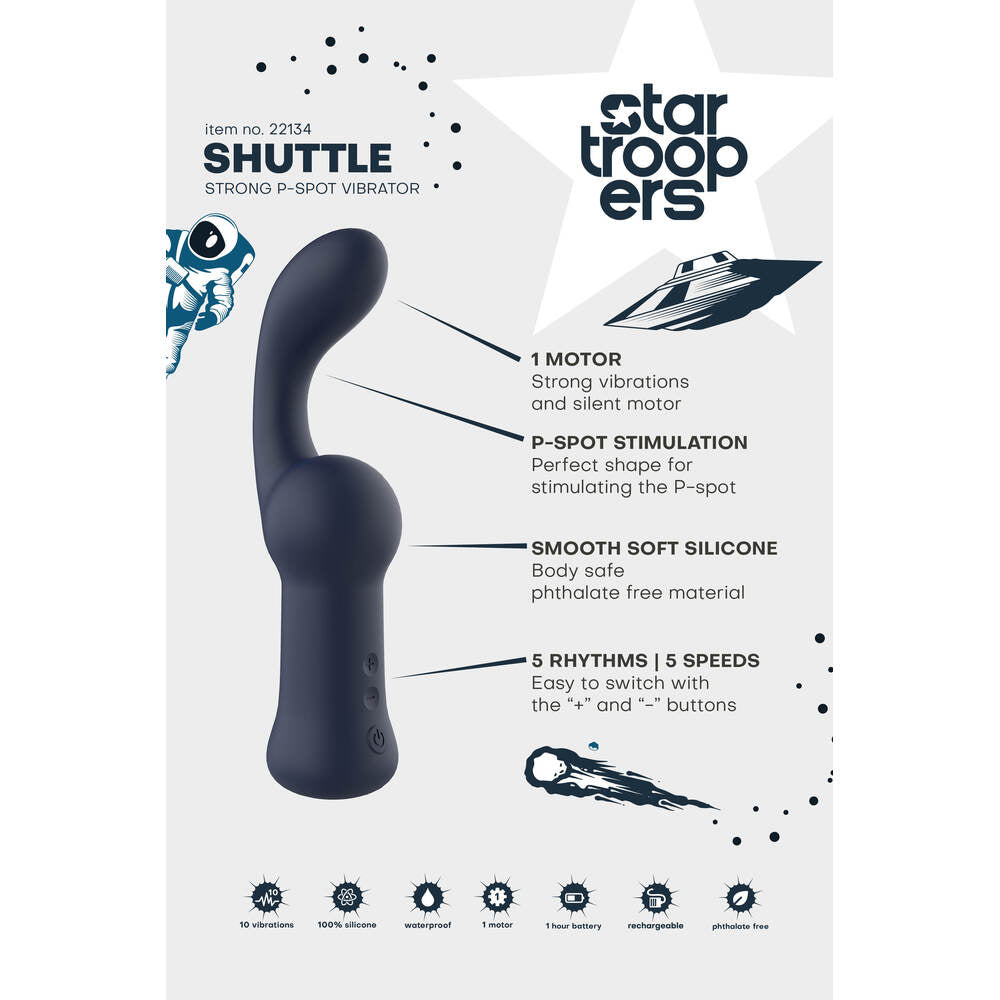 Vibrators, Sex Toy Kits and Sex Toys at Cloud9Adults - Startroopers Shuttle Strong PSpot Vibe - Buy Sex Toys Online