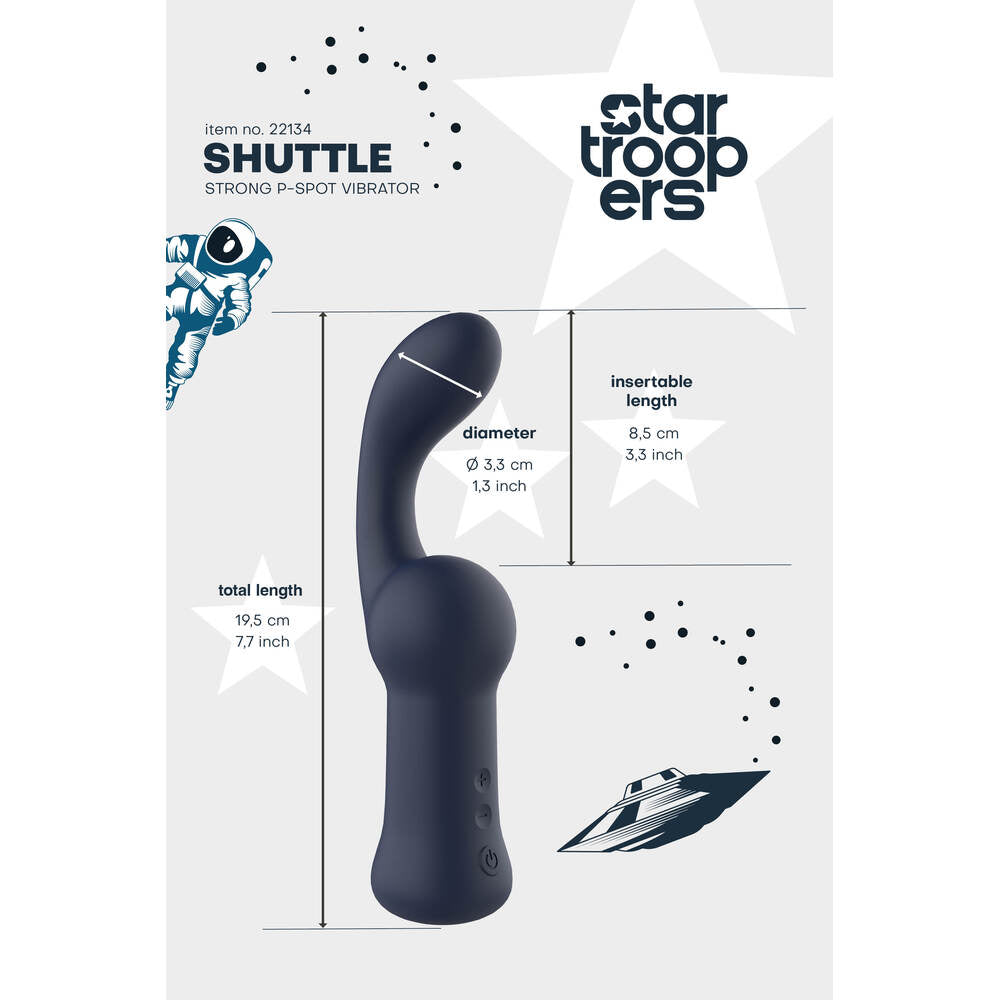 Vibrators, Sex Toy Kits and Sex Toys at Cloud9Adults - Startroopers Shuttle Strong PSpot Vibe - Buy Sex Toys Online