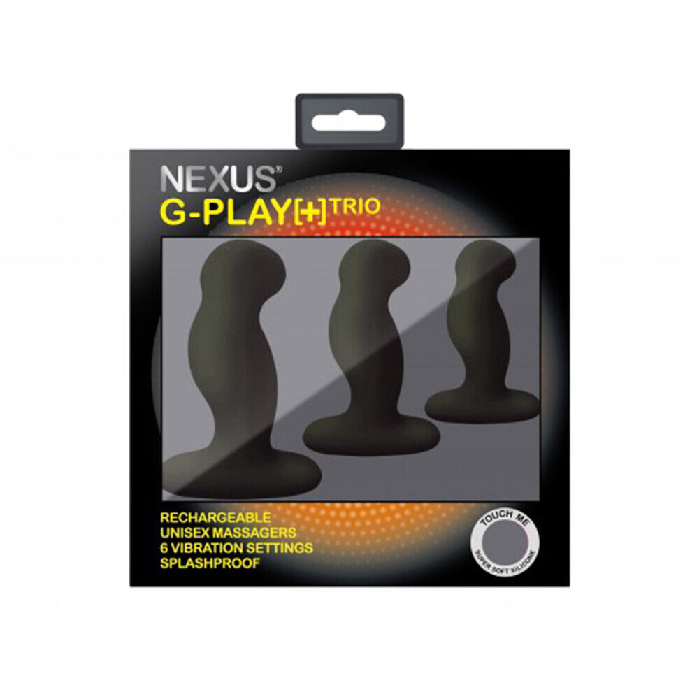 Vibrators, Sex Toy Kits and Sex Toys at Cloud9Adults - Nexus G Play Trio Vibrating Prostate Massagers Black - Buy Sex Toys Online