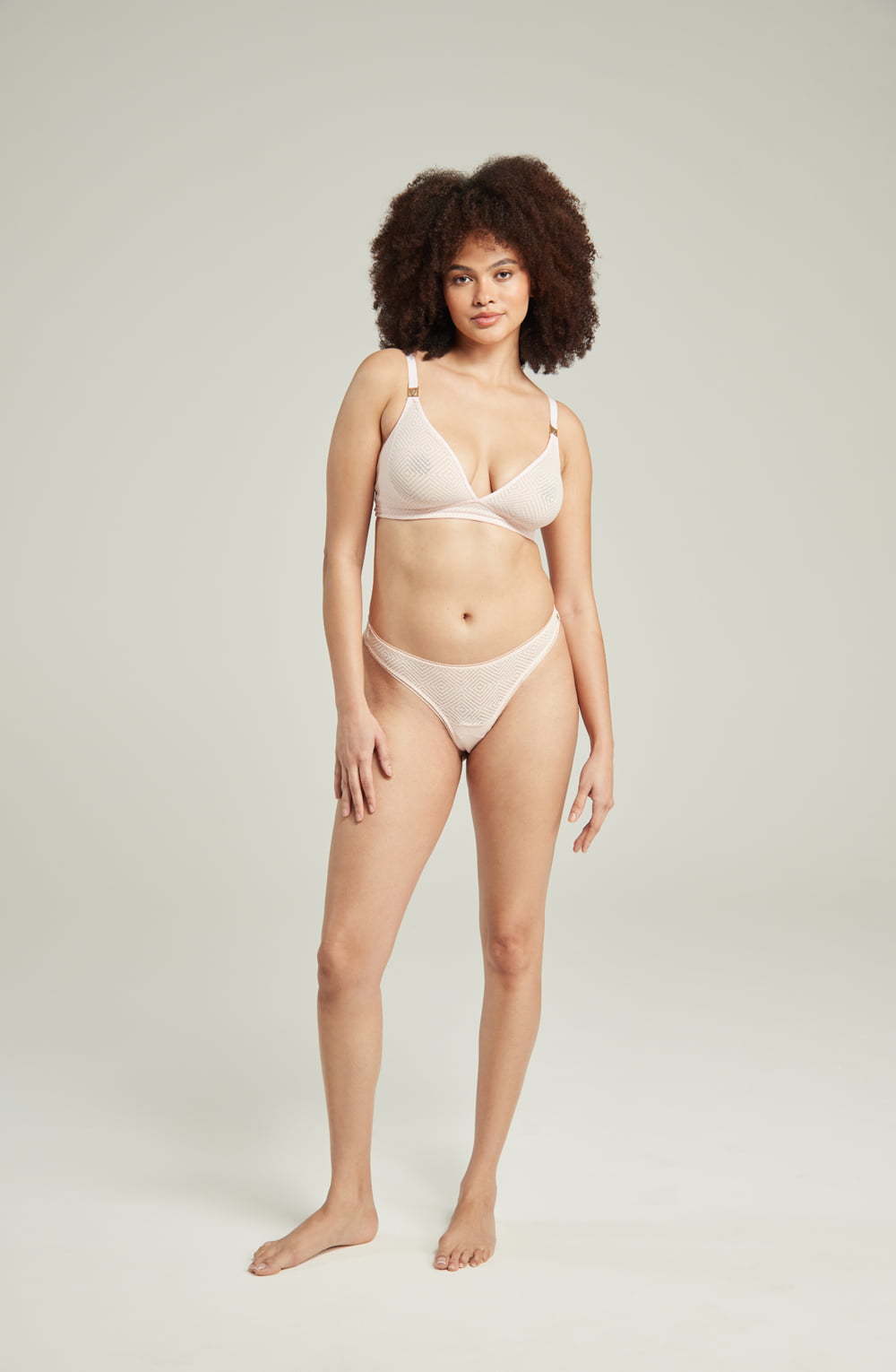 Vibrators, Sex Toy Kits and Sex Toys at Cloud9Adults - The Sheer Deco Barely There Thong Blush Pink - Buy Sex Toys Online