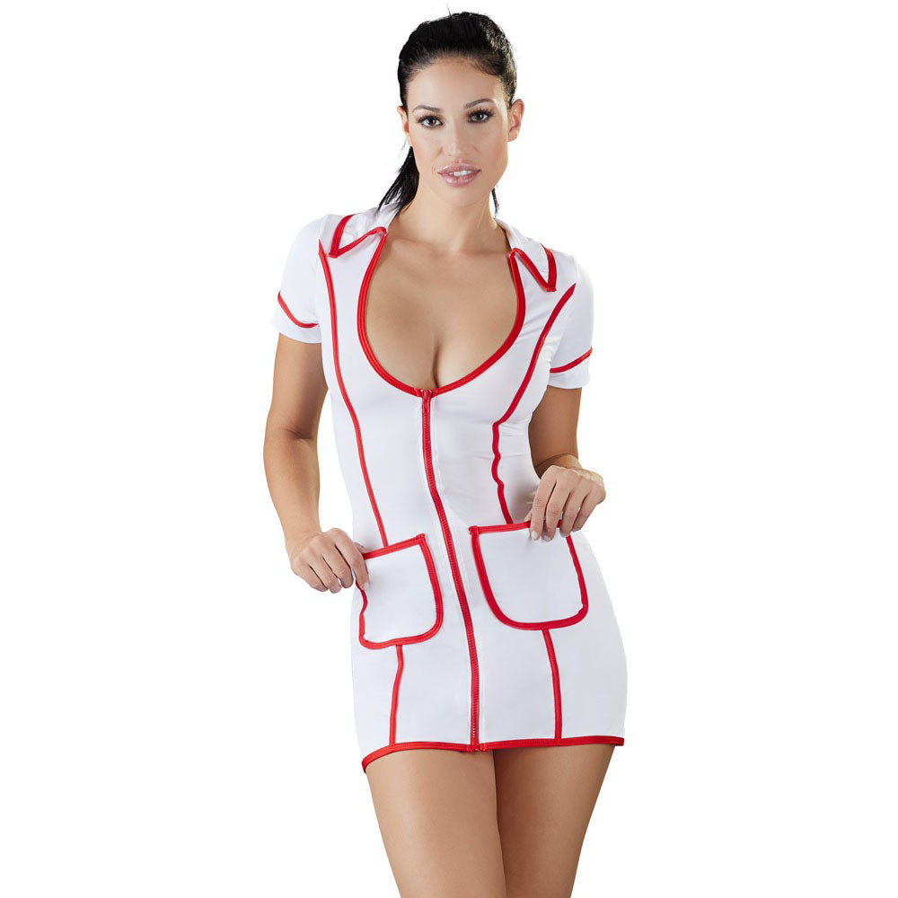 Vibrators, Sex Toy Kits and Sex Toys at Cloud9Adults - Cottelli Costumes White And Red Nurses Dress - Buy Sex Toys Online