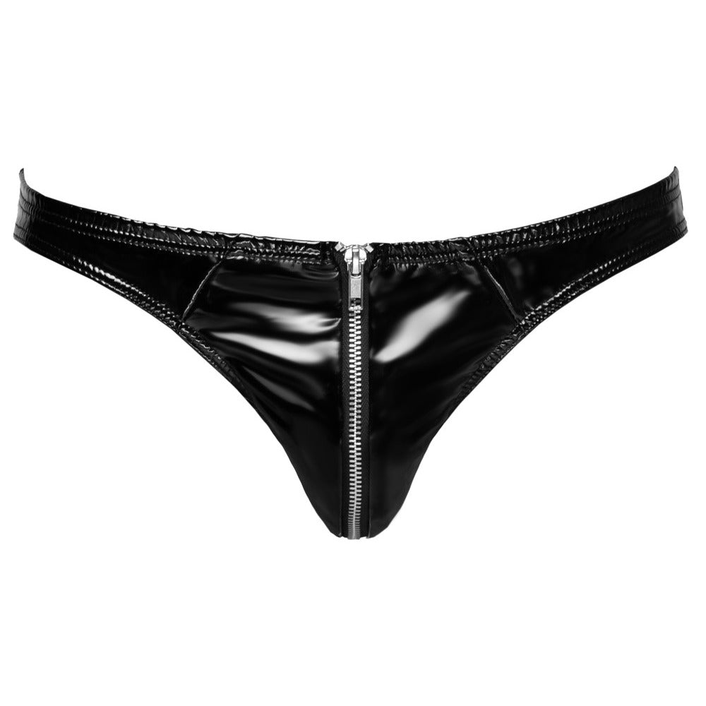 Vibrators, Sex Toy Kits and Sex Toys at Cloud9Adults - Black Level Vinyl Briefs With Zip Black - Buy Sex Toys Online