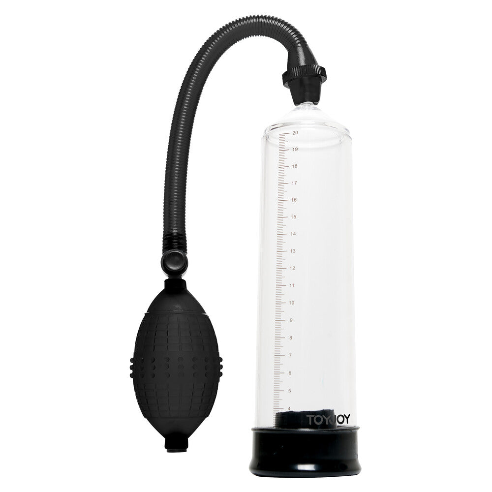 Vibrators, Sex Toy Kits and Sex Toys at Cloud9Adults - Toy Joy Rock Hard Black And Clear Penis Power Pump - Buy Sex Toys Online