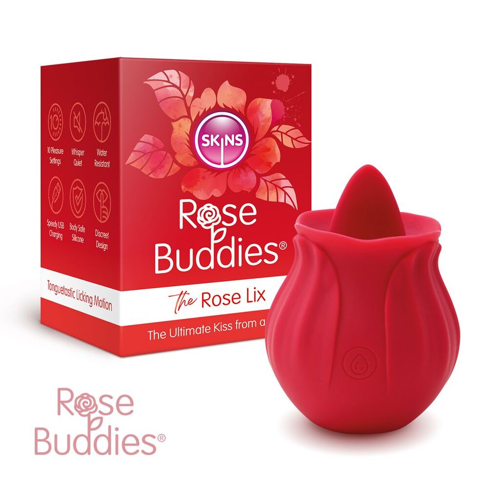 Vibrators, Sex Toy Kits and Sex Toys at Cloud9Adults - Skins Rose Buddies The Rose Flix Clitoral Massager Red - Buy Sex Toys Online