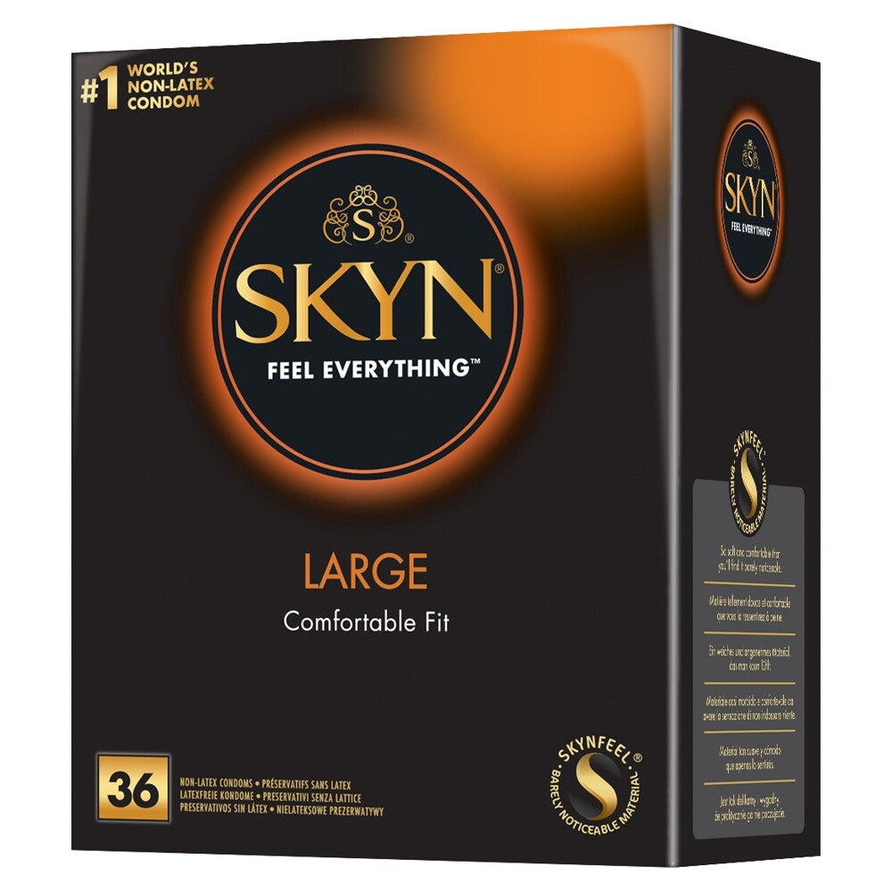 Vibrators, Sex Toy Kits and Sex Toys at Cloud9Adults - SKYN Latex Free Condoms Large 36 Pack - Buy Sex Toys Online