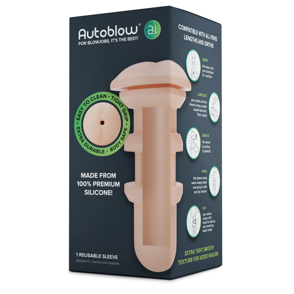 Vibrators, Sex Toy Kits and Sex Toys at Cloud9Adults - Autoblow A.I Reusable Anus Sleeve - Buy Sex Toys Online