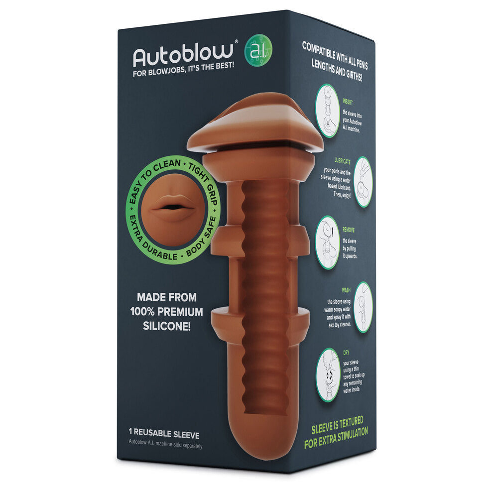 Vibrators, Sex Toy Kits and Sex Toys at Cloud9Adults - Autoblow A.I Reusable Mouth Sleeve - Buy Sex Toys Online