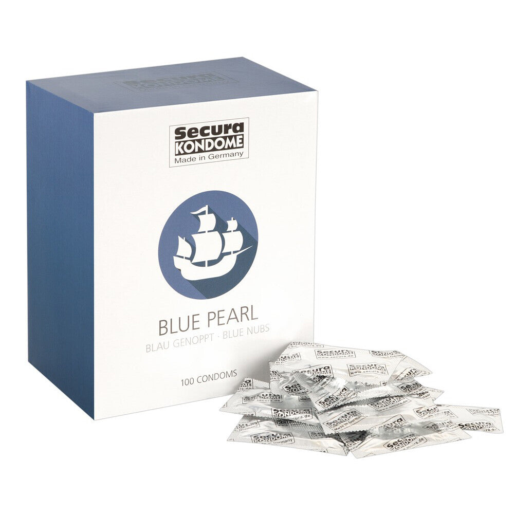Vibrators, Sex Toy Kits and Sex Toys at Cloud9Adults - Secura Kondome Blue Pearl x100 Condoms - Buy Sex Toys Online