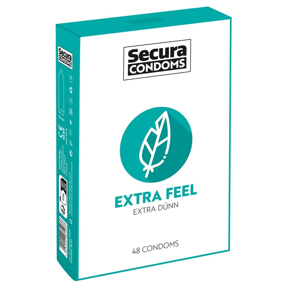 Vibrators, Sex Toy Kits and Sex Toys at Cloud9Adults - Secura Condoms 48 Pack Extra Feel - Buy Sex Toys Online
