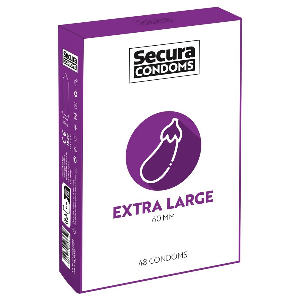 Vibrators, Sex Toy Kits and Sex Toys at Cloud9Adults - Secura Condoms 48 Pack Extra Large - Buy Sex Toys Online