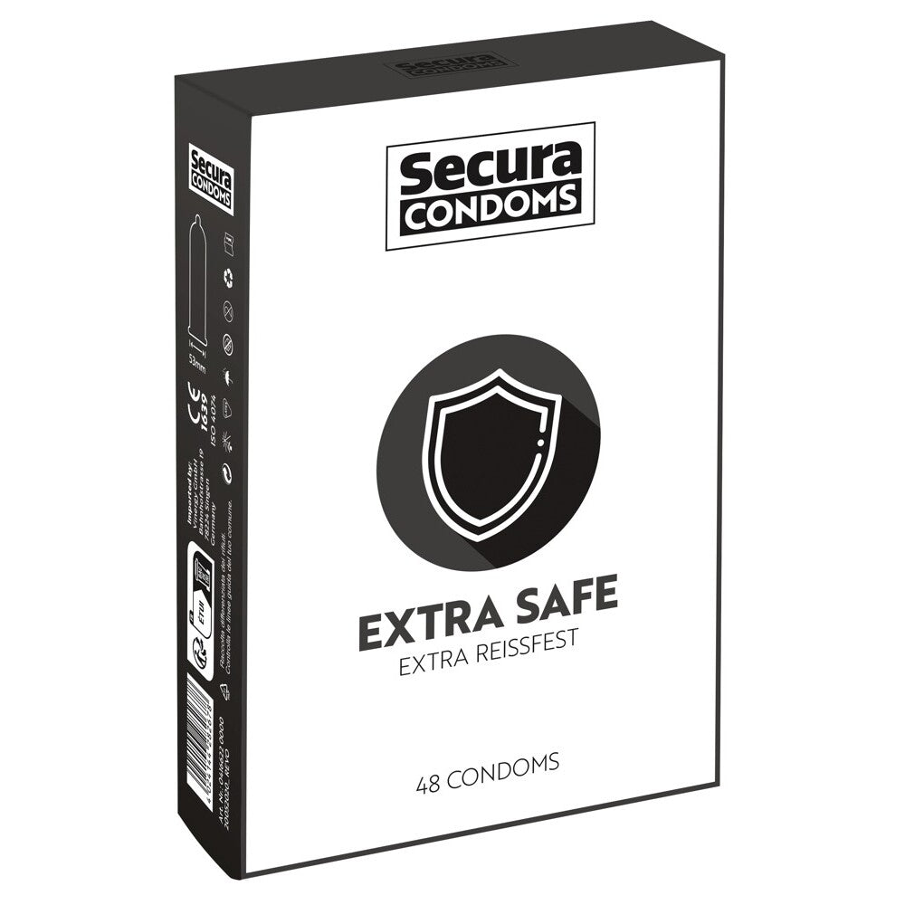 Vibrators, Sex Toy Kits and Sex Toys at Cloud9Adults - Secura Condoms 48 Pack Extra Safe - Buy Sex Toys Online