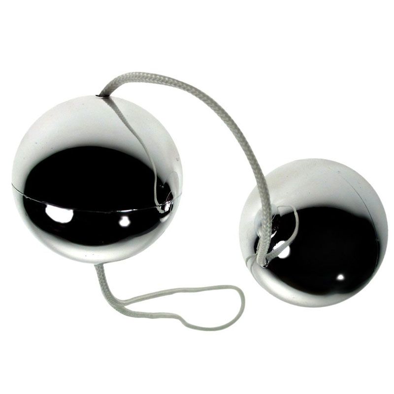 Vibrators, Sex Toy Kits and Sex Toys at Cloud9Adults - Vibratone Silver Duo Balls - Buy Sex Toys Online