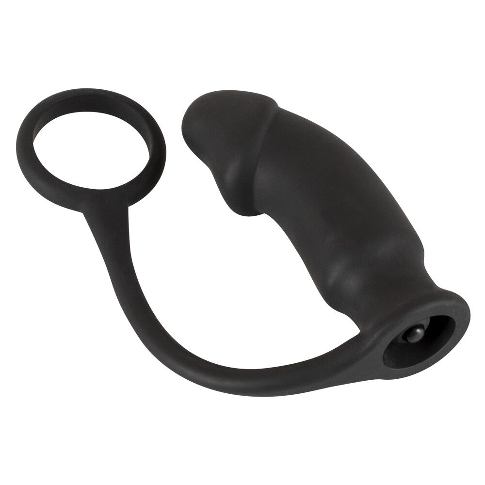 Vibrators, Sex Toy Kits and Sex Toys at Cloud9Adults - Black Velvets Vibrating Anal Plug And Cock Ring - Buy Sex Toys Online