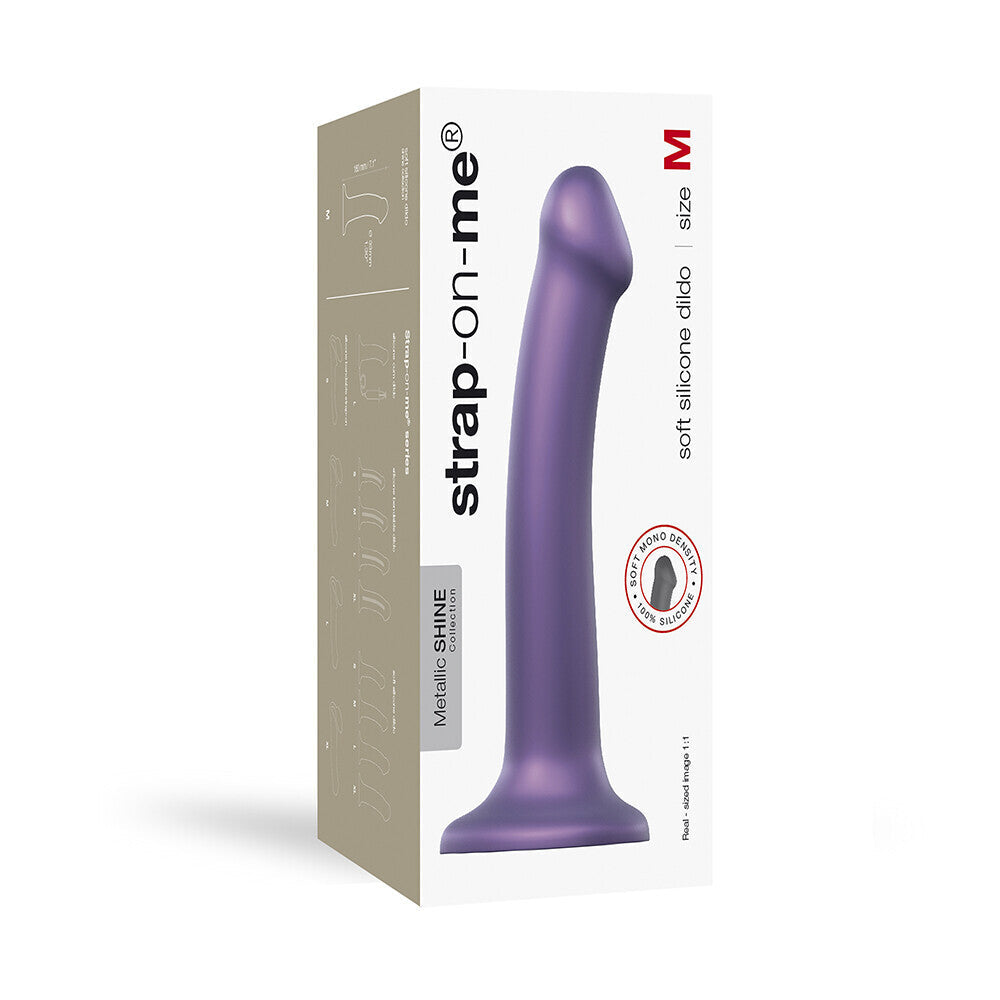 Vibrators, Sex Toy Kits and Sex Toys at Cloud9Adults - Strap On Me Mono Density Metalic Shine Dildo Medium Purple - Buy Sex Toys Online