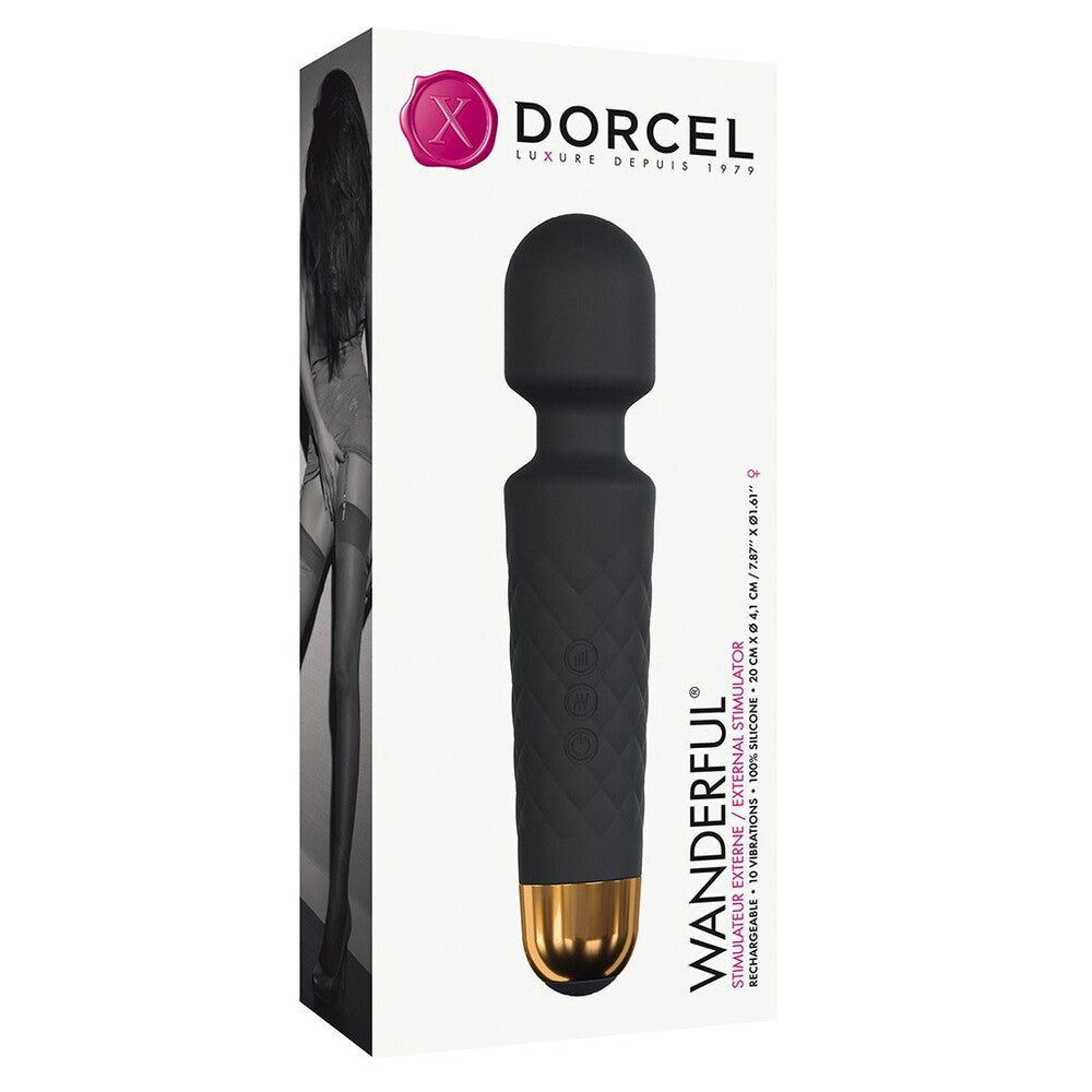 Vibrators, Sex Toy Kits and Sex Toys at Cloud9Adults - Dorcel Wanderful Wand Black - Buy Sex Toys Online