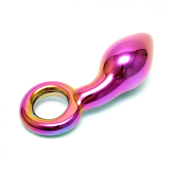 Vibrators, Sex Toy Kits and Sex Toys at Cloud9Adults - Sensual Multi Coloured Glass Kaleigh Dildo - Buy Sex Toys Online