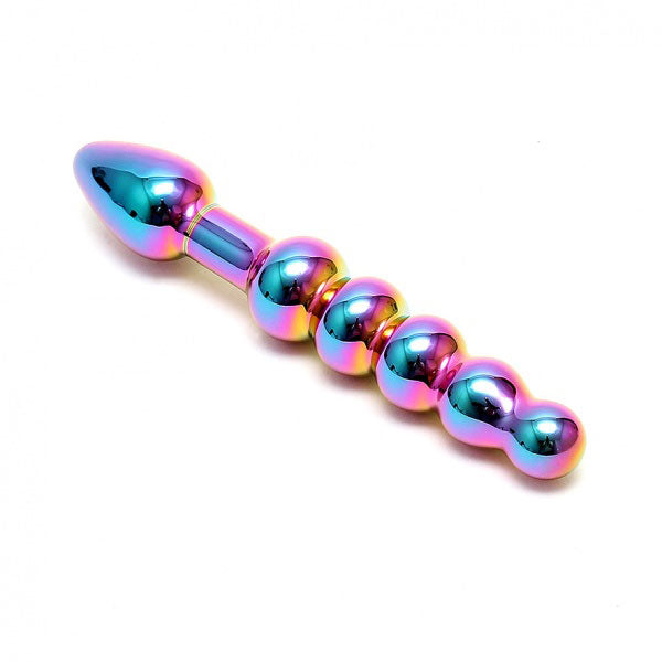 Vibrators, Sex Toy Kits and Sex Toys at Cloud9Adults - Sensual Multi Coloured Glass Laila Anal Probe - Buy Sex Toys Online