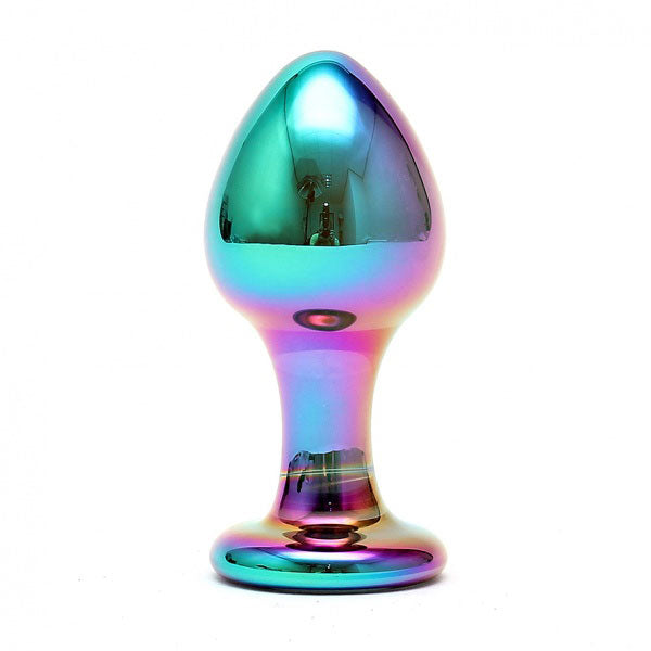 Vibrators, Sex Toy Kits and Sex Toys at Cloud9Adults - Sensual Multi Coloured Glass Melany Anal Dildo - Buy Sex Toys Online