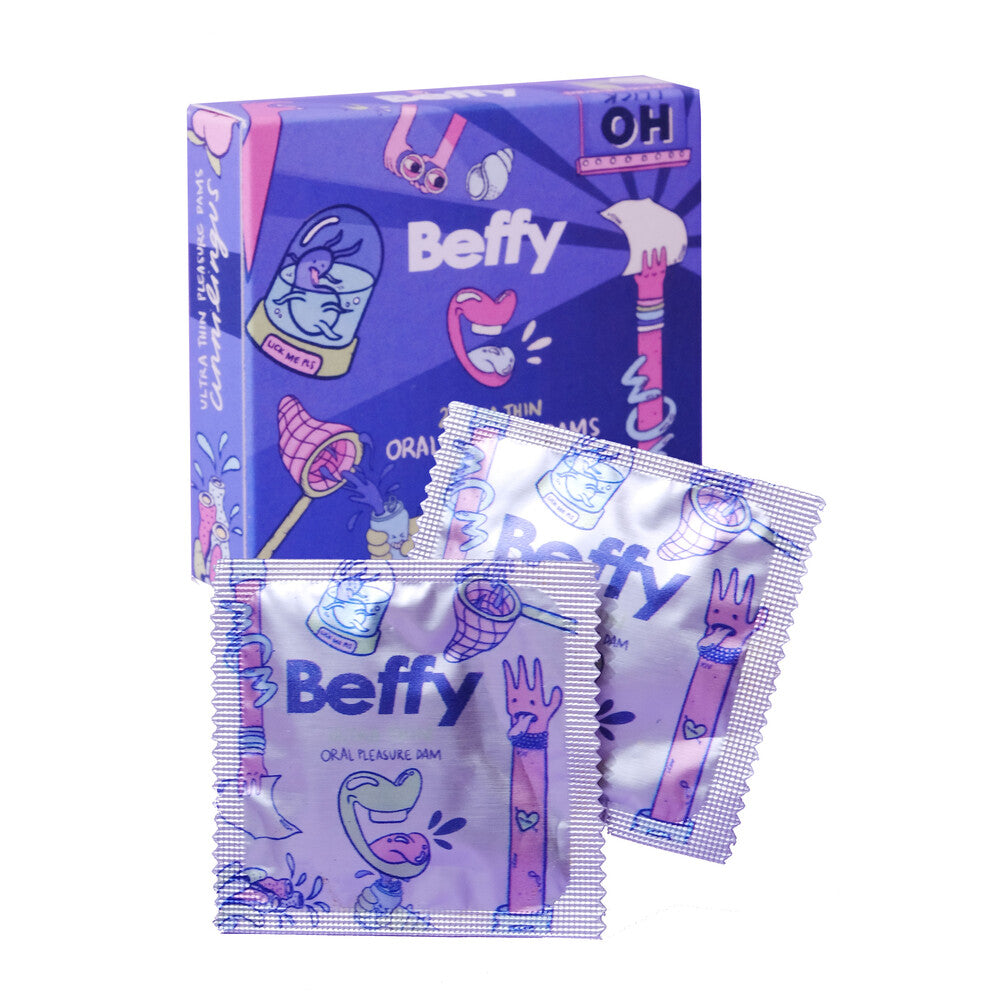 Vibrators, Sex Toy Kits and Sex Toys at Cloud9Adults - Beffy Ultra Thin Oral Pleasure Dams 2 Pieces - Buy Sex Toys Online