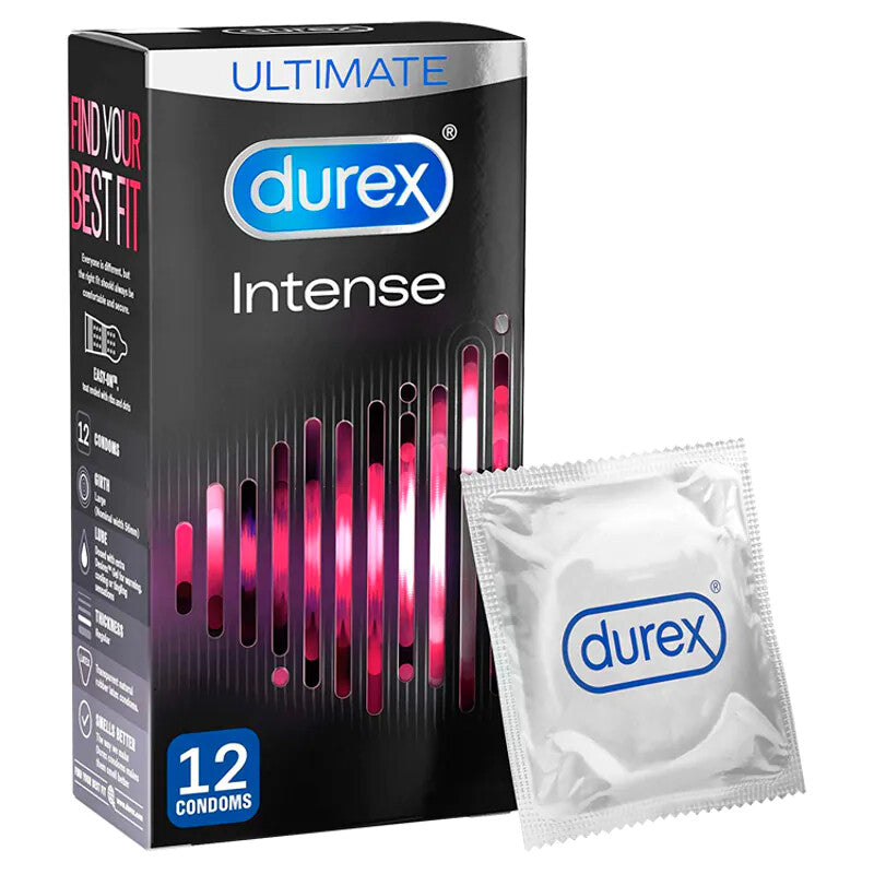 Vibrators, Sex Toy Kits and Sex Toys at Cloud9Adults - Durex Intense Ribbed And Dotted Condoms 12 Pack - Buy Sex Toys Online