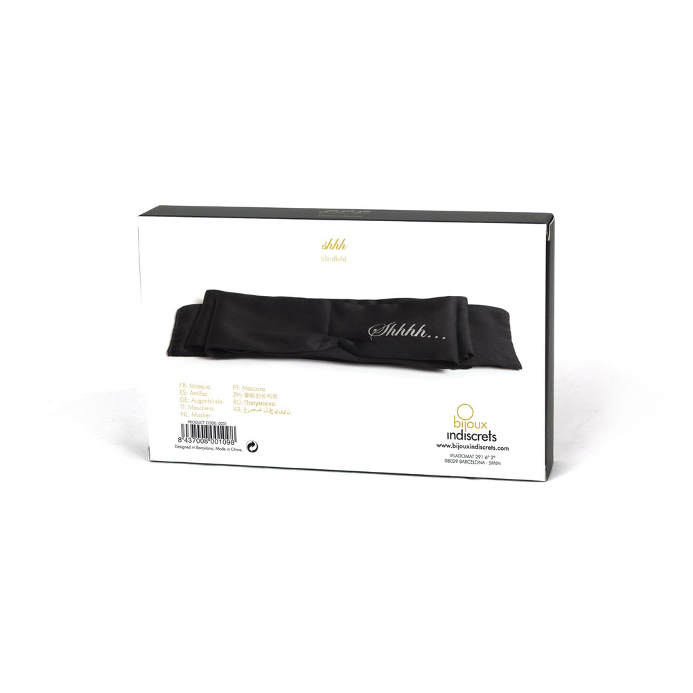 Vibrators, Sex Toy Kits and Sex Toys at Cloud9Adults - Bijoux Indiscrets Shhh Satin Luxury Blindfold - Buy Sex Toys Online