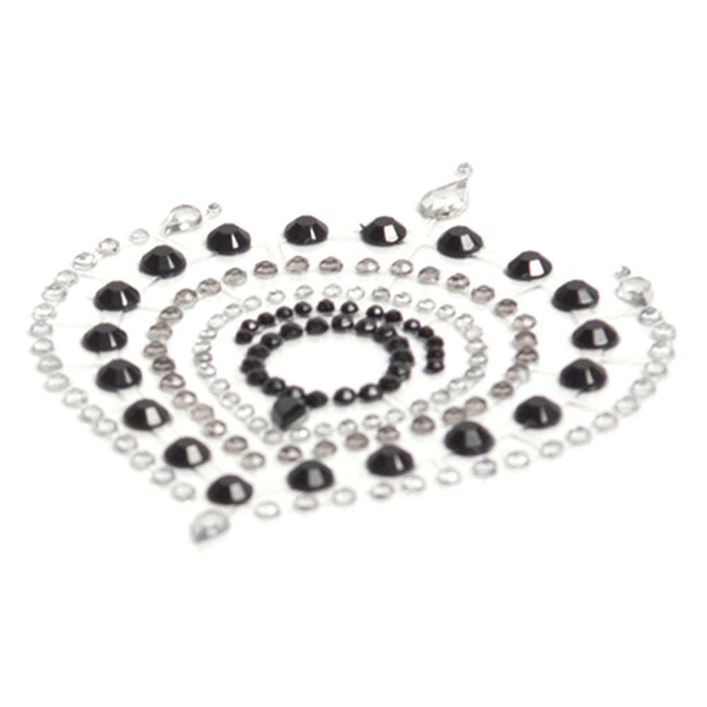 Vibrators, Sex Toy Kits and Sex Toys at Cloud9Adults - Bijoux Indiscrets Flamboyant Rhinestone Jewellery Black Silver - Buy Sex Toys Online