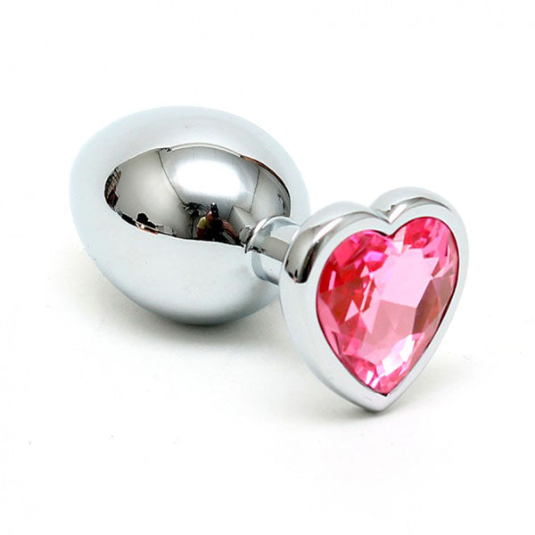 Vibrators, Sex Toy Kits and Sex Toys at Cloud9Adults - Small Butt Plug With Heart Shaped Crystal - Buy Sex Toys Online