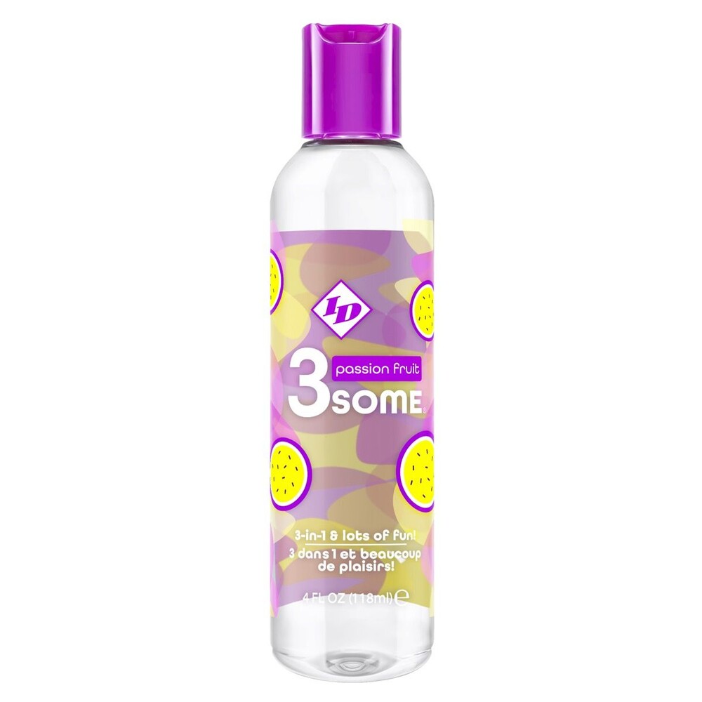Vibrators, Sex Toy Kits and Sex Toys at Cloud9Adults - ID 3some Passion Fruit 3 In 1 Lubricant 118ml - Buy Sex Toys Online
