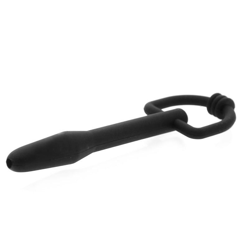 Vibrators, Sex Toy Kits and Sex Toys at Cloud9Adults - The Hallows Silicone CumThru DRing Penis Plug - Buy Sex Toys Online