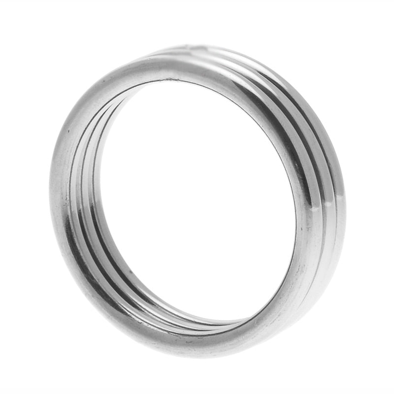 Vibrators, Sex Toy Kits and Sex Toys at Cloud9Adults - Echo Stainless Steel Triple Cock Ring ML - Buy Sex Toys Online