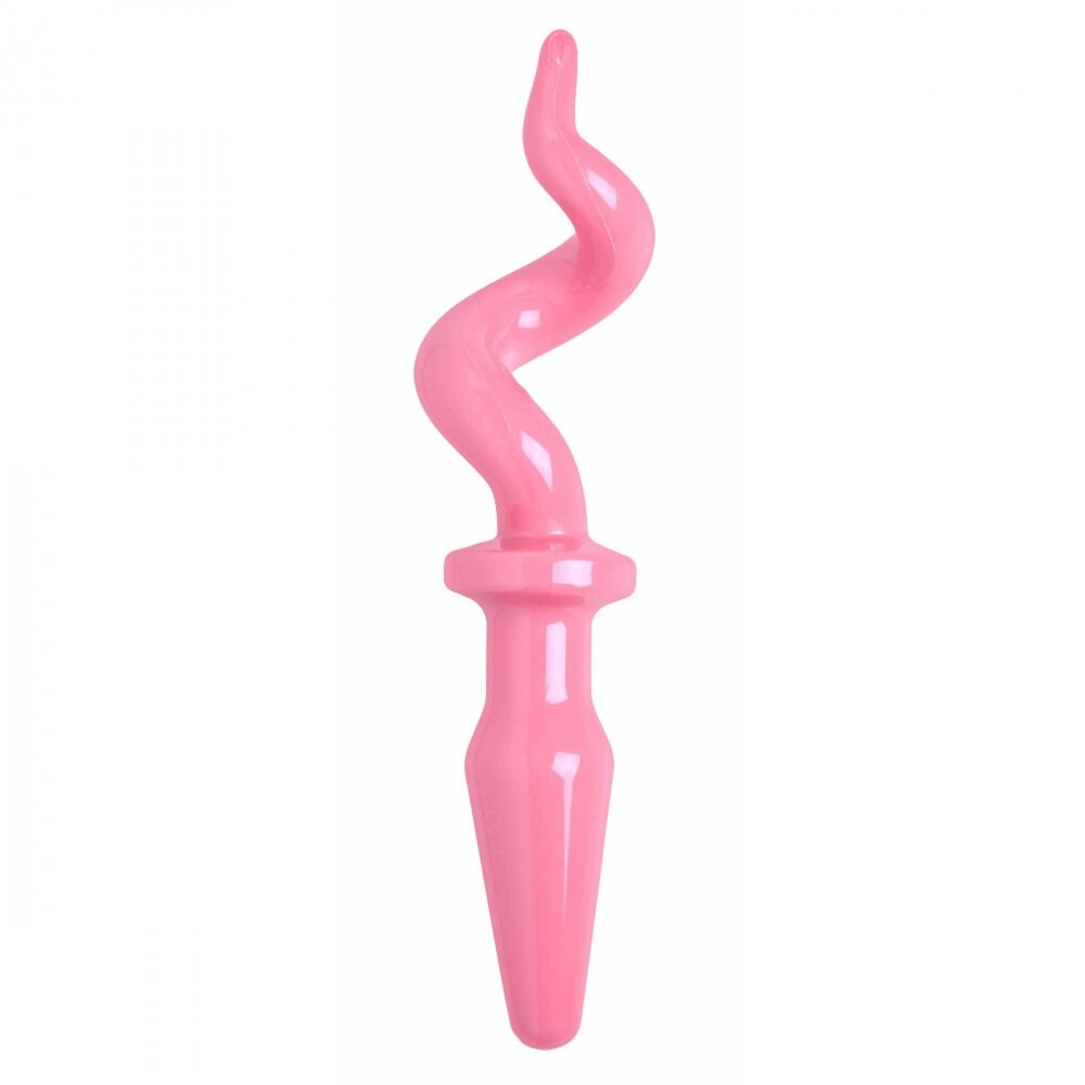 Vibrators, Sex Toy Kits and Sex Toys at Cloud9Adults - Pig Tail Pink Butt Plug - Buy Sex Toys Online