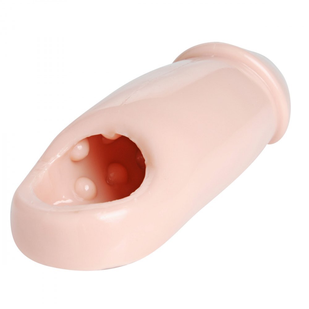 Vibrators, Sex Toy Kits and Sex Toys at Cloud9Adults - Really Ample Wide Penis Enhancer Sheath Flesh - Buy Sex Toys Online