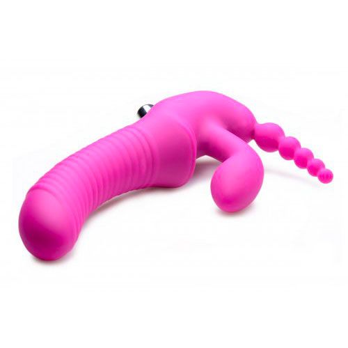 Vibrators, Sex Toy Kits and Sex Toys at Cloud9Adults - Regal Rider Vibrating Silicone Strapless Strap On Triple G Dildo - Buy Sex Toys Online