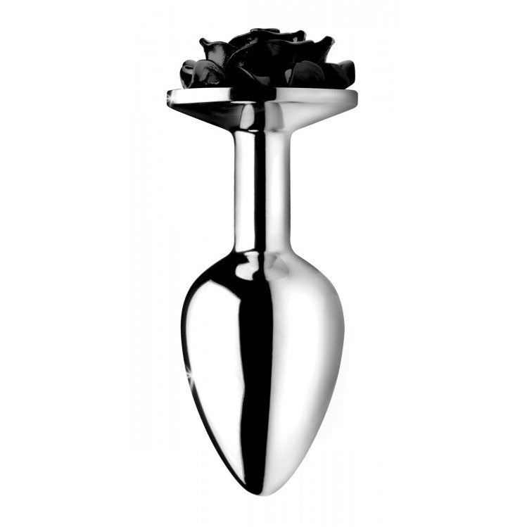 Vibrators, Sex Toy Kits and Sex Toys at Cloud9Adults - Booty Sparks Black Rose Anal Plug Medium - Buy Sex Toys Online