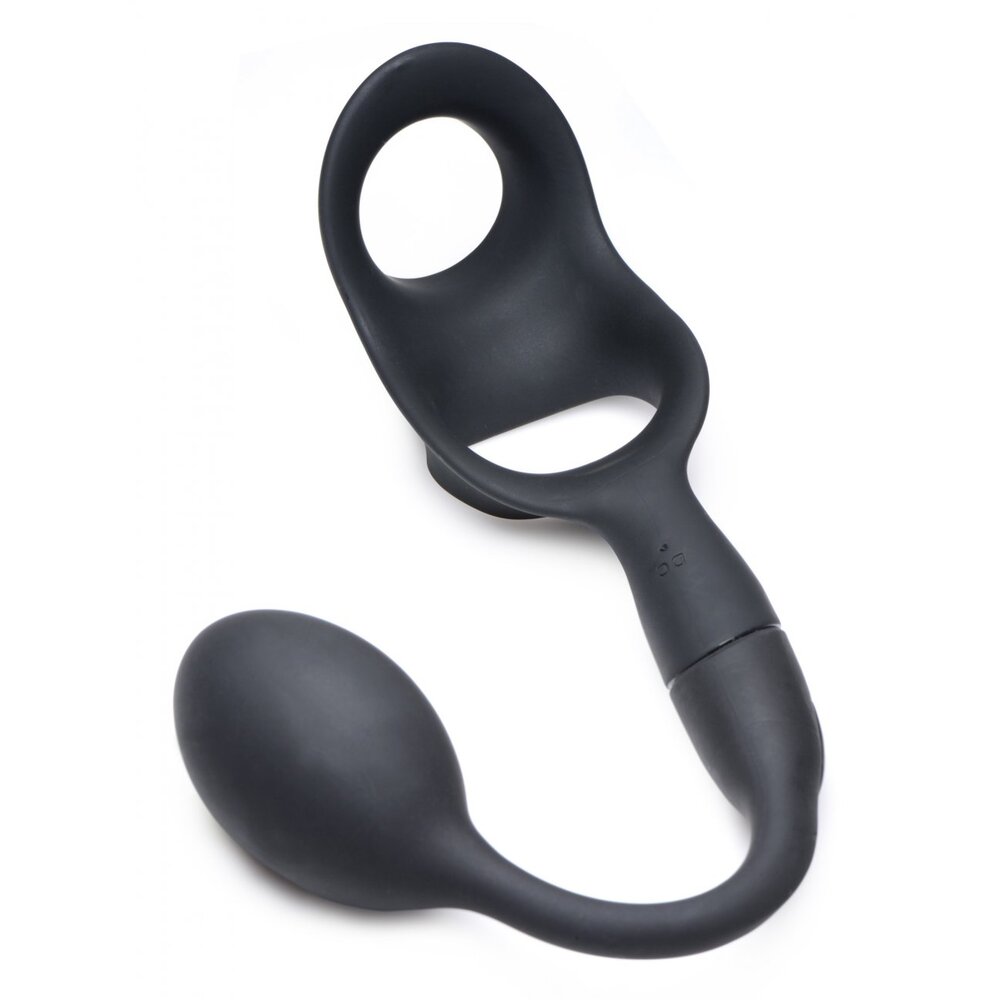 Vibrators, Sex Toy Kits and Sex Toys at Cloud9Adults - Alpha Pro 10X P Bomb Cock and Ball Ring With Anal Plug - Buy Sex Toys Online
