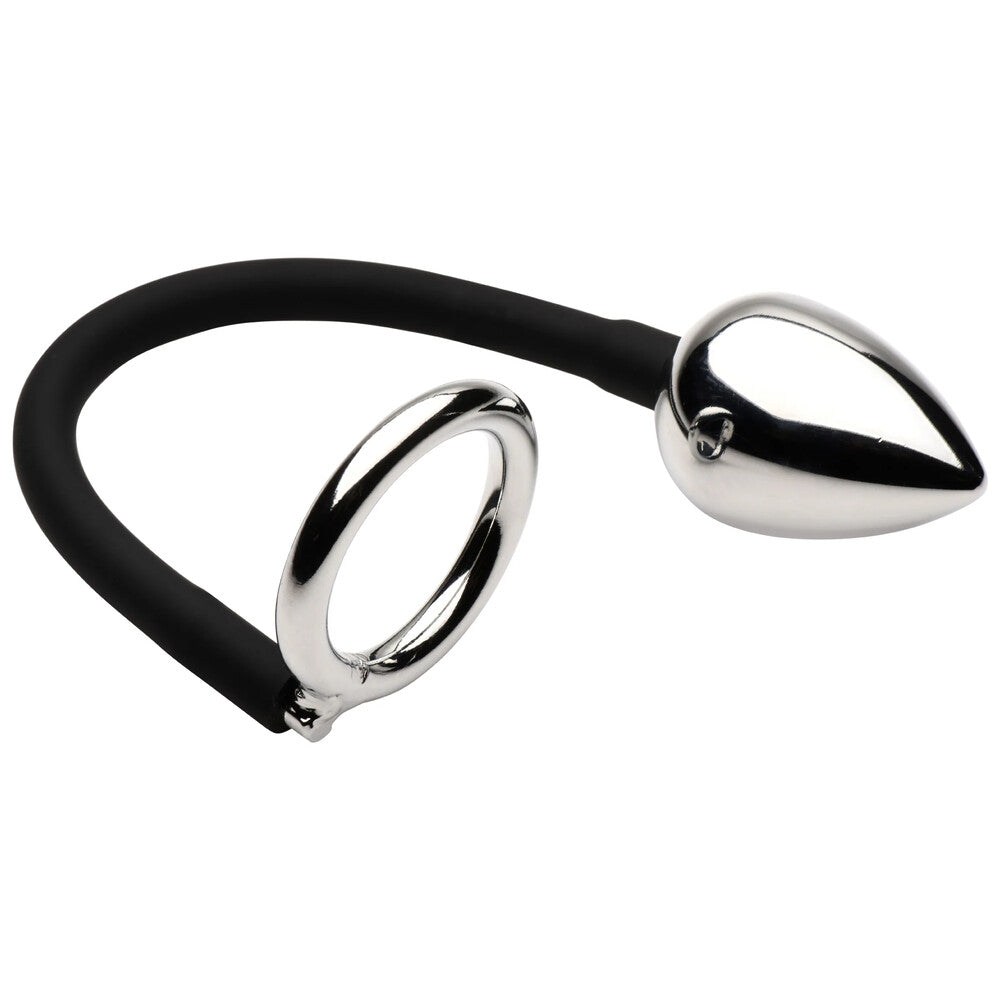 Vibrators, Sex Toy Kits and Sex Toys at Cloud9Adults - Master Series Tug Plug Aluminum Cock and Ball Ring - Buy Sex Toys Online