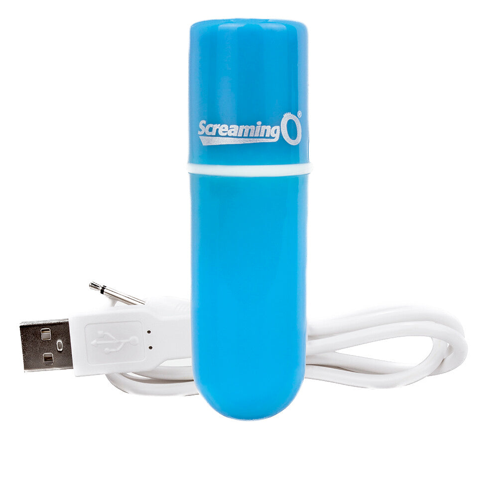 Vibrators, Sex Toy Kits and Sex Toys at Cloud9Adults - Screaming O Charged Vooom Rechargeable Bullet Blue - Buy Sex Toys Online