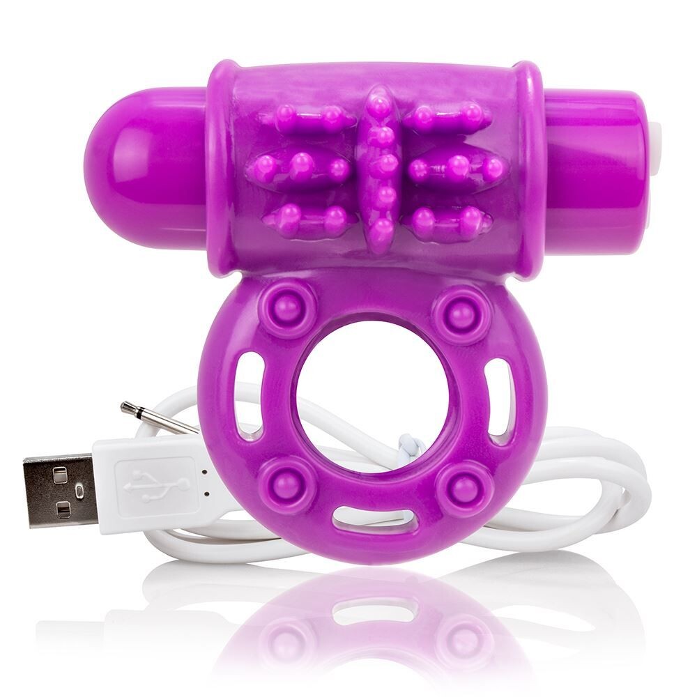 Vibrators, Sex Toy Kits and Sex Toys at Cloud9Adults - Screaming O Charged OWow Purple Vibrating Cock Ring - Buy Sex Toys Online