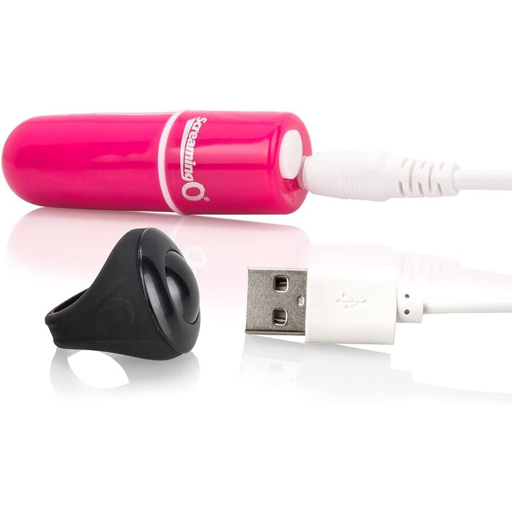 Vibrators, Sex Toy Kits and Sex Toys at Cloud9Adults - Screaming O Charged Vooom Pink Remote Control Bullet Vibe - Buy Sex Toys Online