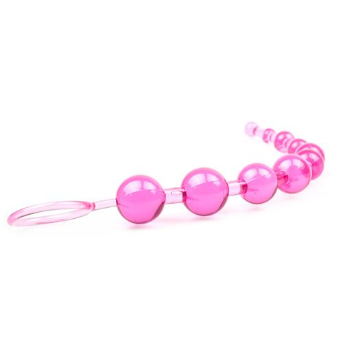Vibrators, Sex Toy Kits and Sex Toys at Cloud9Adults - Pink Chain Of 10 Anal Beads - Buy Sex Toys Online