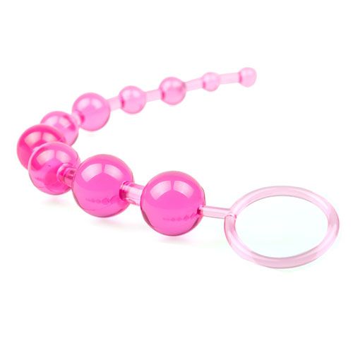 Vibrators, Sex Toy Kits and Sex Toys at Cloud9Adults - Pink Chain Of 10 Anal Beads - Buy Sex Toys Online