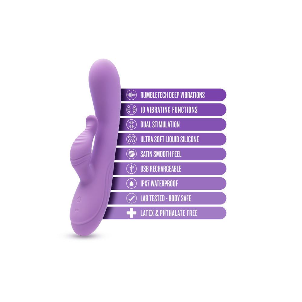 Vibrators, Sex Toy Kits and Sex Toys at Cloud9Adults - Blush Evelyn Powerful Dual Stimulator Vibe - Buy Sex Toys Online