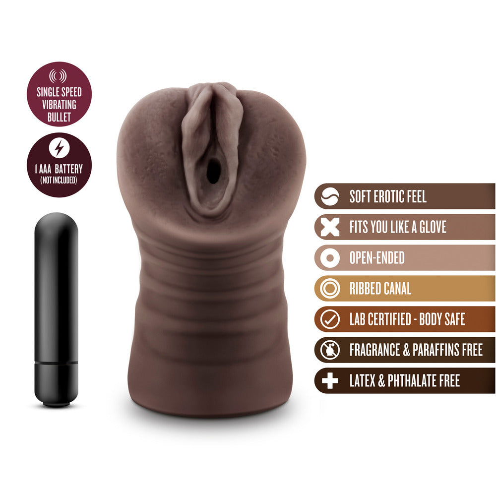 Vibrators, Sex Toy Kits and Sex Toys at Cloud9Adults - Hot Chocolate Brianna Vagina Vibrating Masturbator - Buy Sex Toys Online