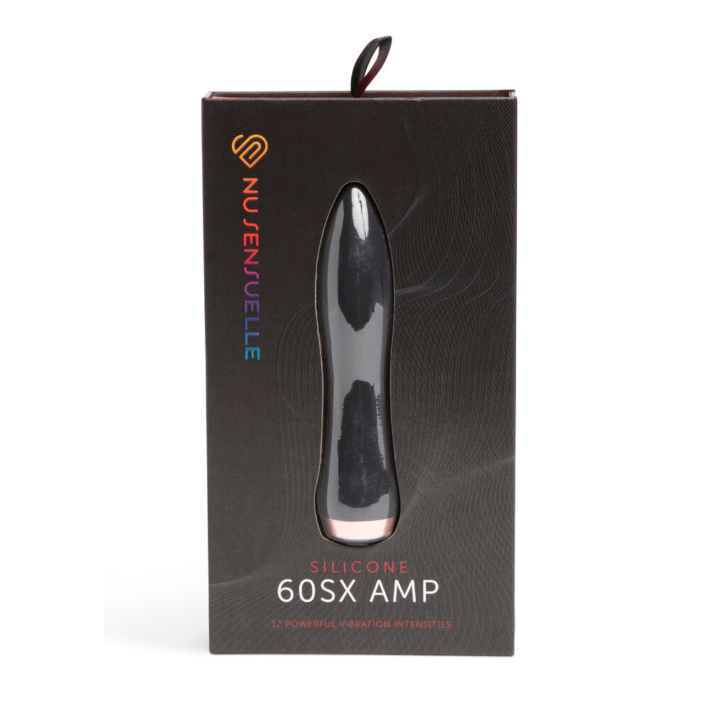 Vibrators, Sex Toy Kits and Sex Toys at Cloud9Adults - Nu Sensuelle Silicone 60SX AMP Bullet Black - Buy Sex Toys Online