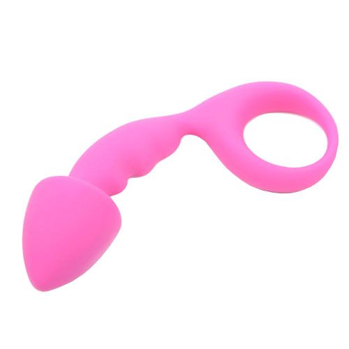Vibrators, Sex Toy Kits and Sex Toys at Cloud9Adults - Pink Silicone Curved Comfort Butt Plug - Buy Sex Toys Online