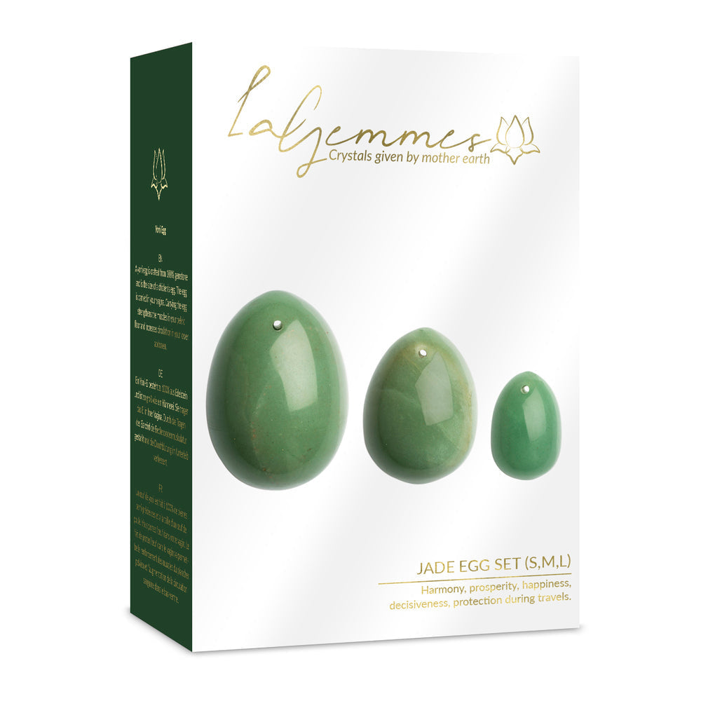 Vibrators, Sex Toy Kits and Sex Toys at Cloud9Adults - La Gemmes Yoni Egg Set Jade - Buy Sex Toys Online