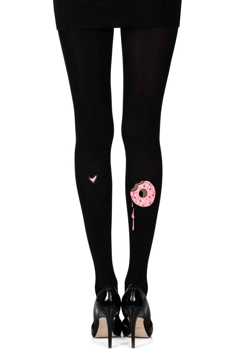 Vibrators, Sex Toy Kits and Sex Toys at Cloud9Adults - Zohara "A Donut Bite" Black Print Tights - Buy Sex Toys Online