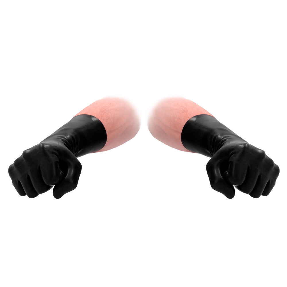 Vibrators, Sex Toy Kits and Sex Toys at Cloud9Adults - Fist It Black Latex Short Gloves - Buy Sex Toys Online